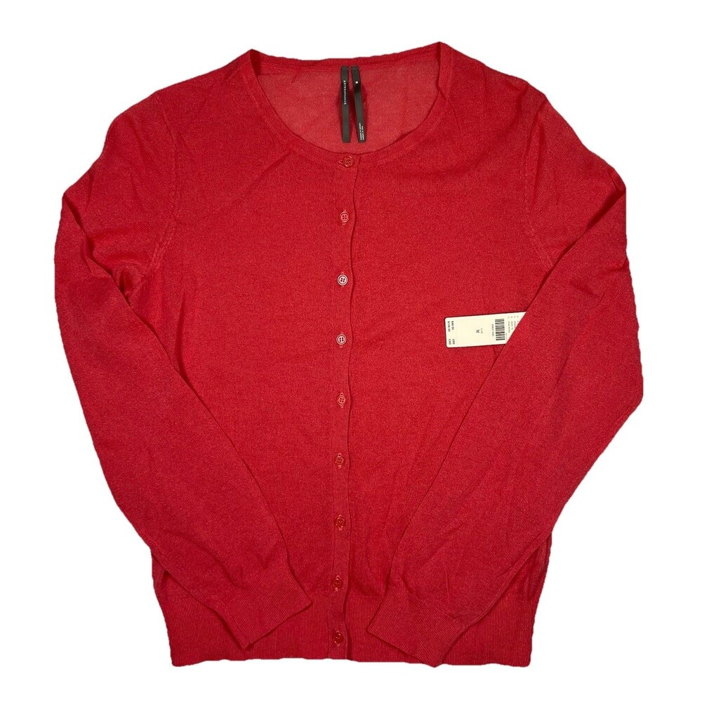 Anthropologie Cardigan Womens Medium Lightweight Button Front Preppy Sweater